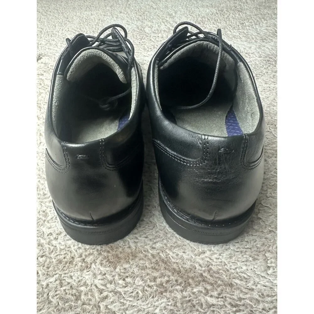 Florsheim Men's Black Leather Oxford Dress Shoes Round Toe Flexsole 9 NWOB